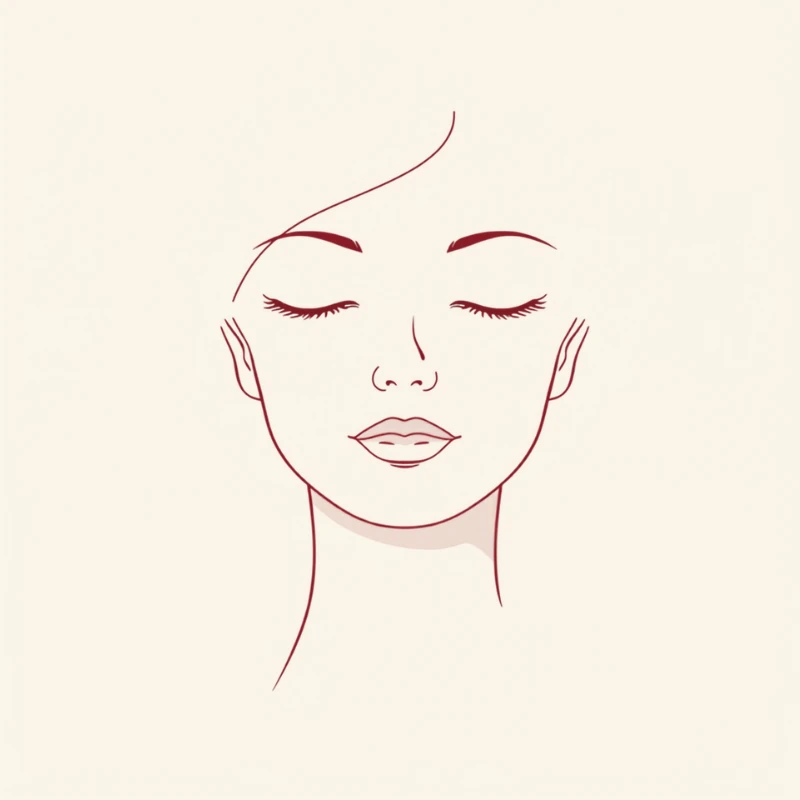 Upper & Lower Blepharoplasty — elegant line illustration, Garnet Plastic Surgery
