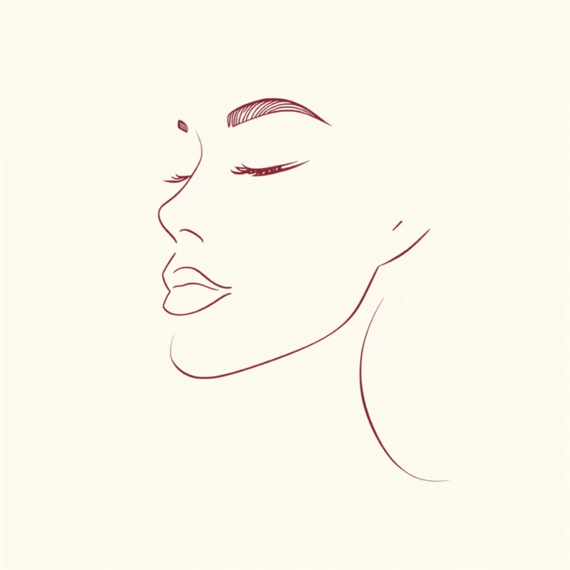 Ptosis Correction — elegant line illustration, Garnet Plastic Surgery