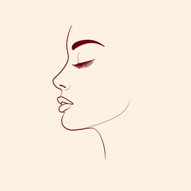 Under-eye Fat Repositioning — elegant line illustration, Garnet Plastic Surgery